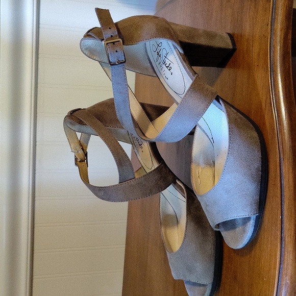 Strappy Peep Toe Heeled Sandals - Picture 2 of 9